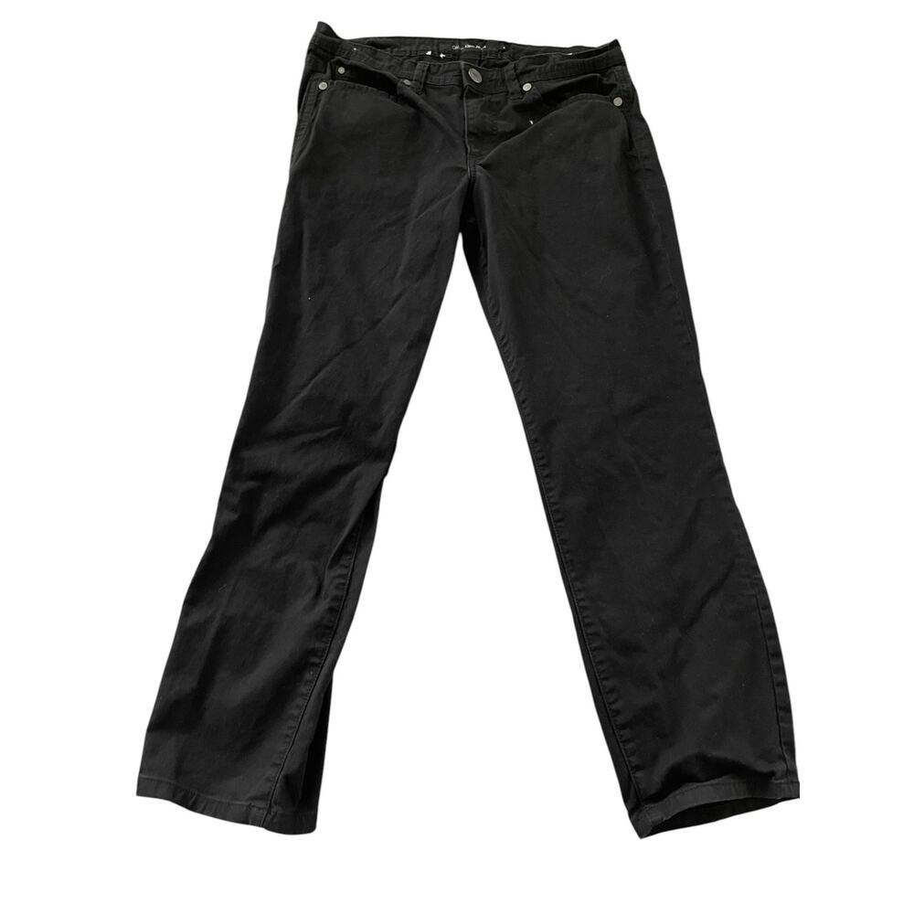 Calvin Klein Black Wash Denim Skinny Crop Cropped Jeans Women's Size 8